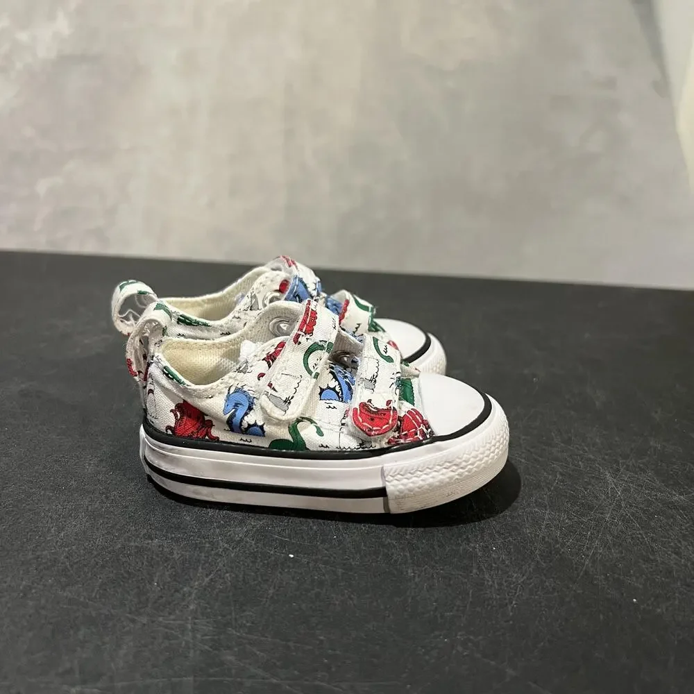 Converse Chuck Taylor All Star Shoes Toddler Size 2c White Sea Creature Print